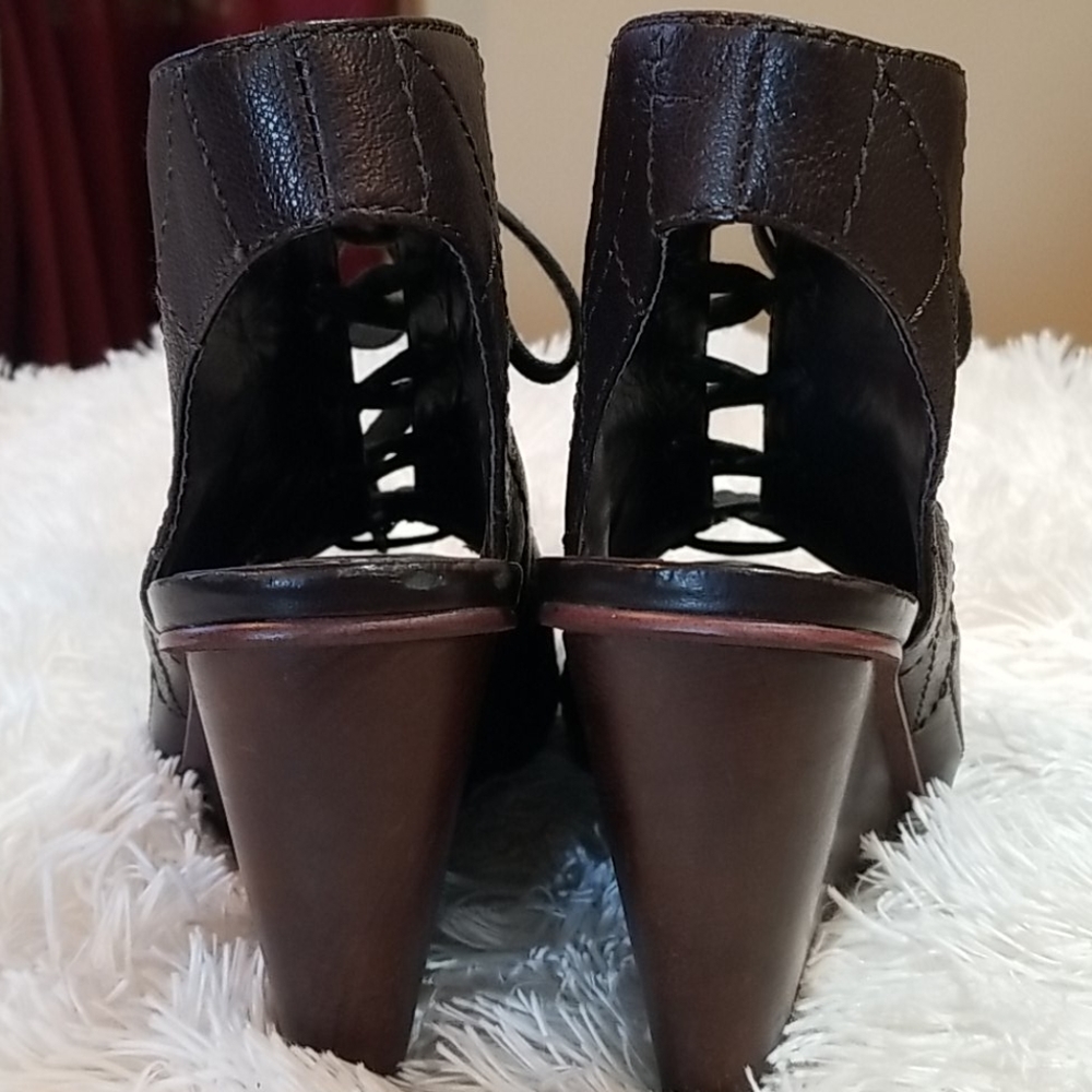 Fossil Wedge Booties, Size 8 1/2 - image 6